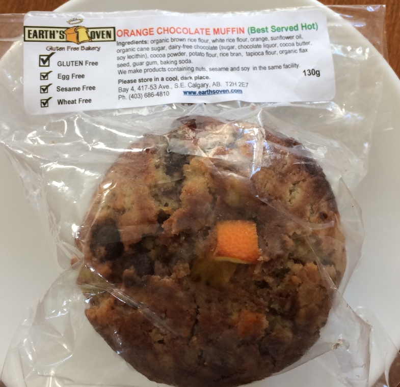 Orange Chocolate Muffin from Earth's Oven Gluten-Free Bakery 